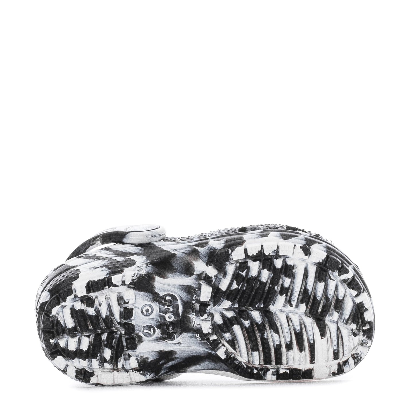 Crocs Toddler Marble Classic Clog - Black / White