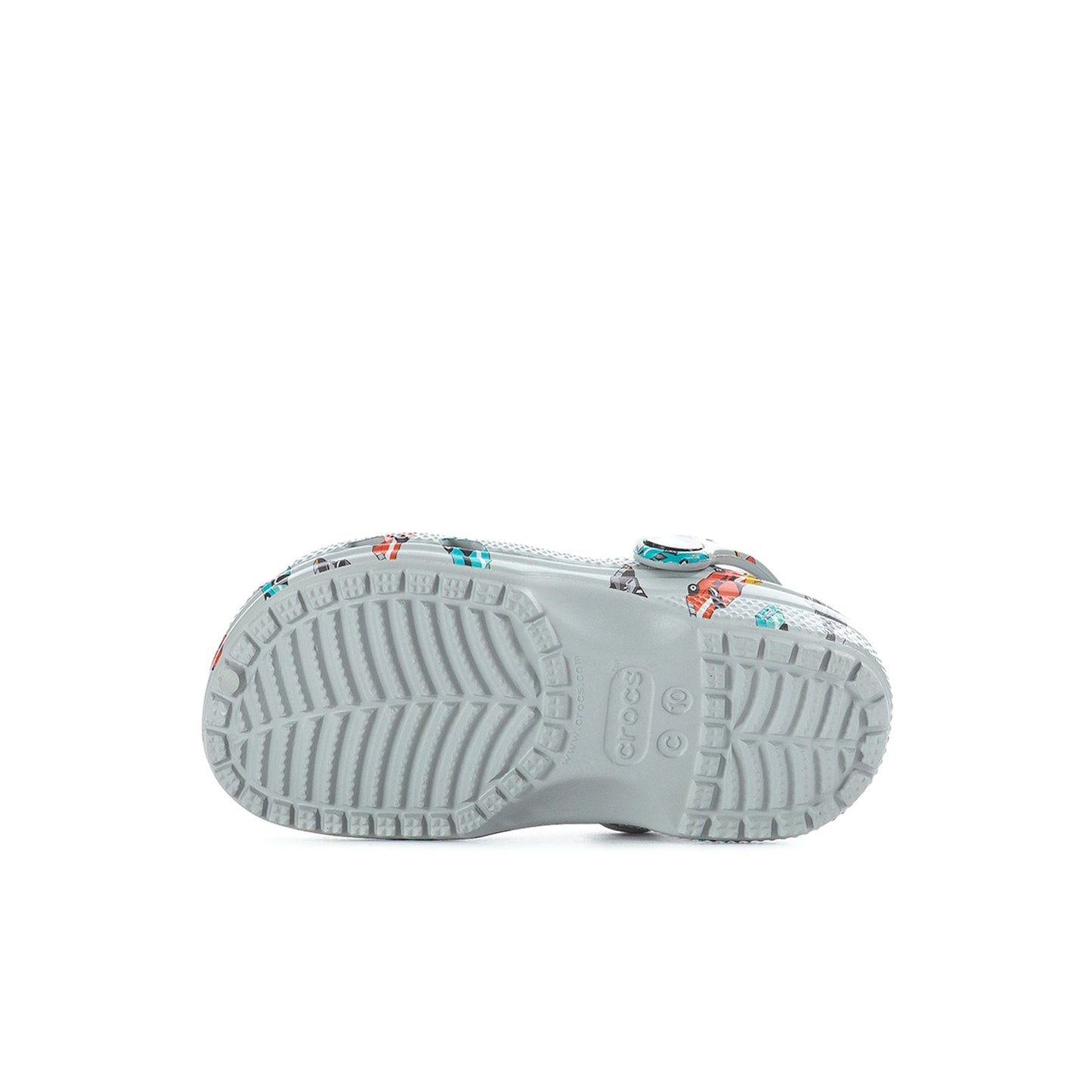 Crocs Toddler Race Car Classic Clog - Grey / Multi